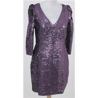 warehouse size 12 purple sequined dress