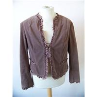 wallis size 16 brown casual jacket coat