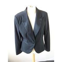 warehouse size 12 black smart jacket coat
