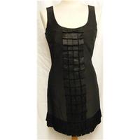 Warehouse Size 8 Black Silk Flapper Dress