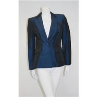 Wallis Size 10 Navy Silk-Style Jacket Wallis - Size: 10 - Blue - Smart jacket / coat