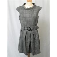 warehouse grey check dress size 16