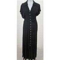 Wallis size 18 black long button through dress