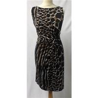 wallis size 14 print dress wallis size 14 brown knee length dress