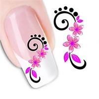 water transfer printing nail stickers xf1446