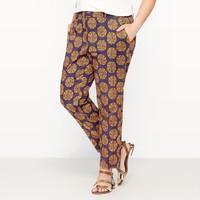 Wax Print Peg Trousers