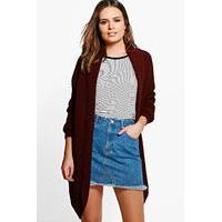 Waterfall Cardigan - wine