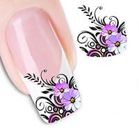 water transfer printing nail stickers no1554