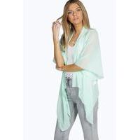 Waterfall Chiffon Kimono - mint