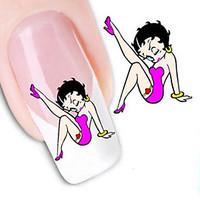 Water Transfer Printing Cartoon Pattern Nail Stickers