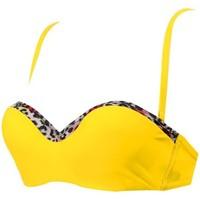 Watts Yellow Bandeau swimsuit Top LOZIK women\'s Mix & match swimwear in yellow