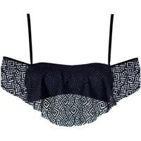 watercult bandeau swimsuit modern lace black womens mix amp match swim ...