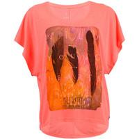 Watts Neon Pink Woman Short-Sleeve T-shirt Patta women\'s T shirt in pink