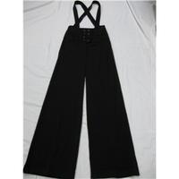 warehouse black trousers with shoulder straps warehouse black trousers