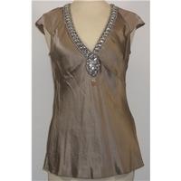 warehouse size 10 coffee metallic top