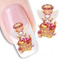 water transfer printing cartoon pattern nail stickers