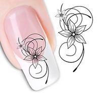 Water Transfer Printing Fashion Pattern Nail Stickers