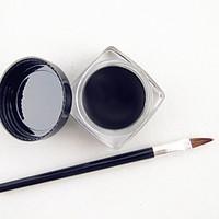 Waterproof Black Natural EyeLiner Gel with Brush Set