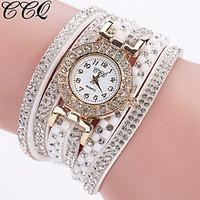 Watch Women Luxury Gemstone Dress Watches Women Gold Bracelet Watch Female Leather Quartz Wristwatches