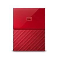 WD My Passport 4TB Portable Hard Drive - Red