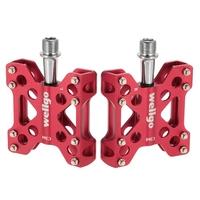Wellgo Mountain Bike Pedals Lightweight Aluminum CNC Sealed Bearing Bicycle Pedal Cycling Pedals