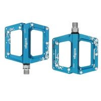 Wellgo Mountain Bike Bicycle Pedals Double Bearing Pedals Aluminum Alloy MBT Mountain Bike Parts Super Strong Platform Cycling Pedals Outdoor Sports