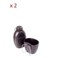 Web-Tex Army Drinks Bottle Black x 2