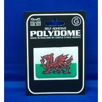 Welsh Dragon Rectangle Polydome Sticker