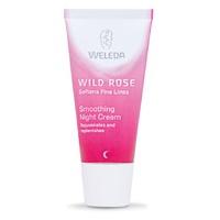 weleda smoothing night cream moisturiser wild rose 30ml