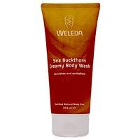 weleda sea buckthorn creamy body wash 200ml 200ml orange