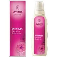 weleda new wild rose pampering body lotion 200ml bottles