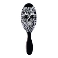 wet brush sugar skull white rose