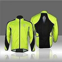 West biking Cycling Jacket Men\'s Bike Fleece Jackets Breathable Thermal / Warm Windproof Fleece Lining Reflective Strips Fleece Patchwork