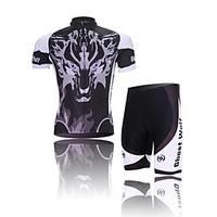 West biking Cycling Jersey with Shorts Men\'s Short Sleeve Bike Sleeves Jersey Shorts Clothing Suits Breathable 3D Pad Reflective Strips