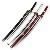 Weapon Inspired by One Piece Roronoa Zoro Anime Cosplay Accessories Weapon White / Black / Red Wood Male