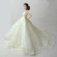 Wedding Dresses For Barbie Doll Dresses For Girl\'s Doll Toy