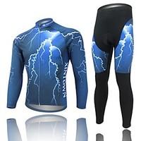 West biking Cycling Jersey with Tights Men\'s Long Sleeve Bike Sleeves Jersey Clothing SuitsQuick Dry Anatomic Design Breathable 3D Pad