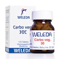 Weleda Carbo Veg 30C, 125Tabs