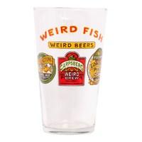 Weird Fish Weird Beers Pint Glass Size ONE