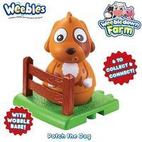 Weebledown Farm Weebles Toys Figure and Base - Patch the Dog