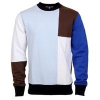WeSC Miles Blocked Crewneck - Ballad Blue