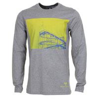 WeSC Did Ye Aye? Long Sleeve T-Shirt - Grey Melange