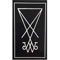 Welcome Symbol Skateboard Sticker - Black/White 5\