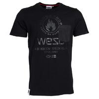 wesc logie t shirt black