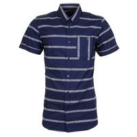 wesc avon shortsleeve shirt blue iris