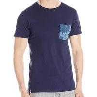 wesc sarek hawaii pocket t shirt blue iris