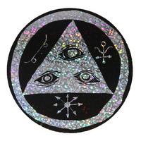 welcome talisman skateboard sticker blackholographic 5