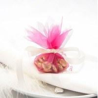 Wedding Favour Tulle Bonbonnieres Pack - Chocolate Brown