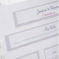 wedding table planner seating chart a3 diy kit lilac