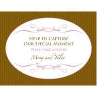 Wedding Memories Camera Table Sign